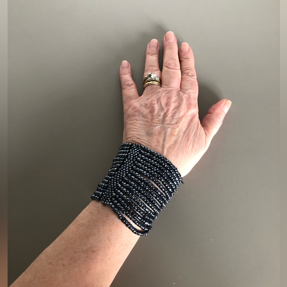 Multi strand glass bead bracelet